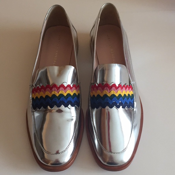 Loeffler Randall Shoes - Loeffler Randall Greta mirror leather loafers
